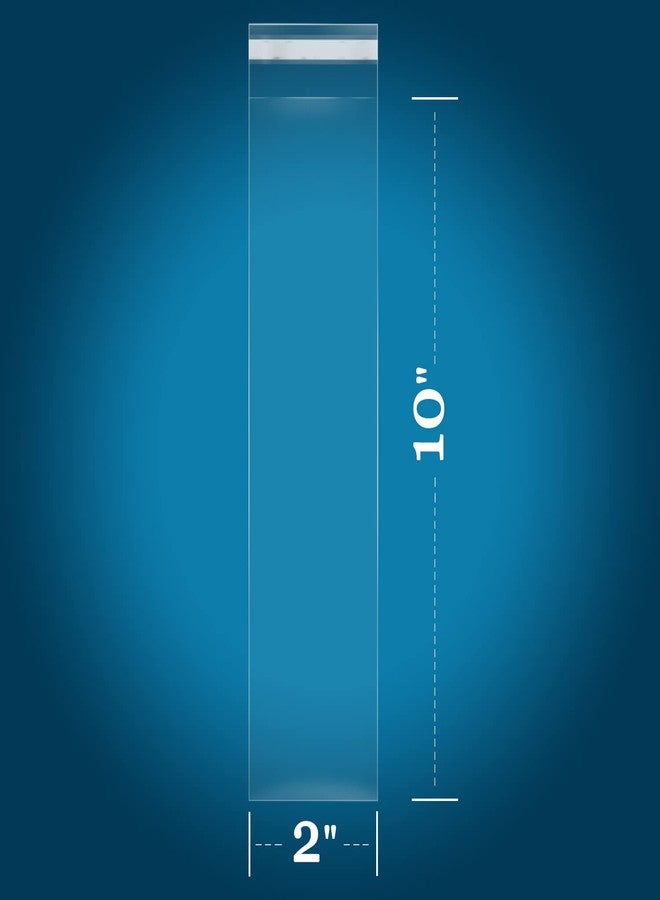مراسل البريد الإلكتروني iMailer - 1000 قطعة - أكياس أعواد البريتزل 2 بوصة × 10 بوصة - أكياس سيلوفان صغيرة ذاتية اللصق - أكياس بريتزل فردية للمخبوزات والحلويات والبسكويت والهدايا - Image 2
